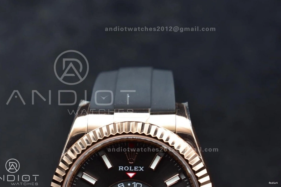 Dial (Gain Oyster-flex Strap 1:1 on A23J RG ZF Weight) Best Sky-Dweller Grey Edition 336235 0113